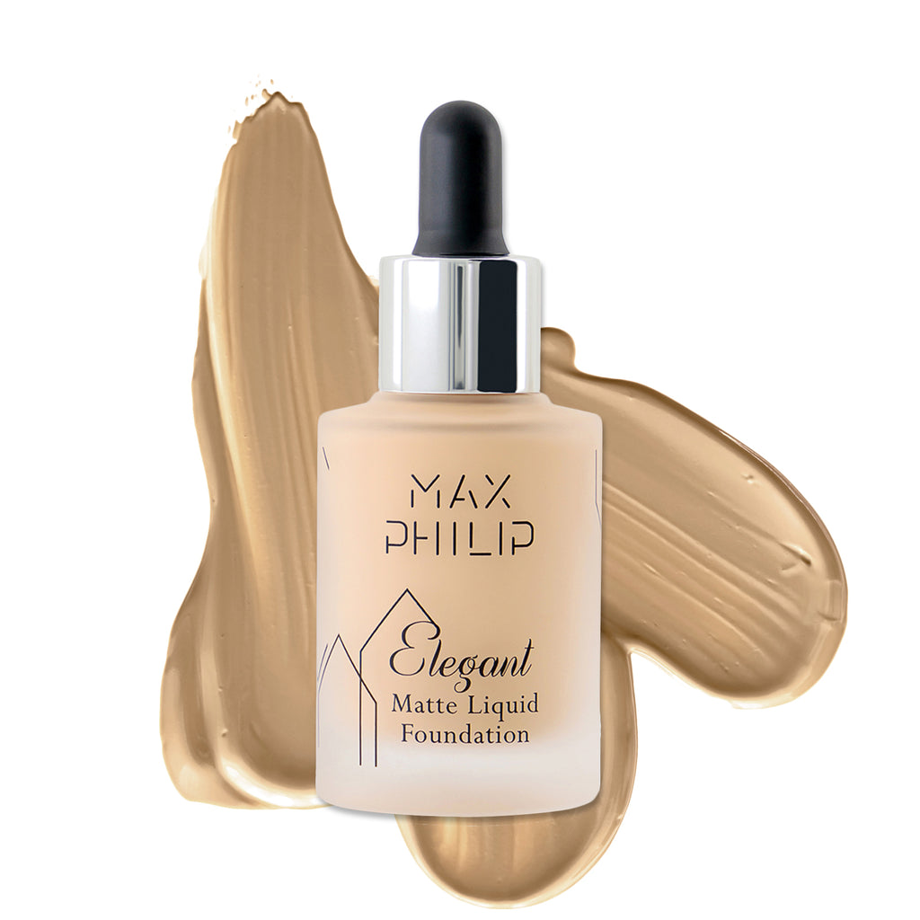 Max Philip Elegant Foundation ROSE BEIGE -020 30ML - Image 3