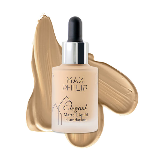 Max Philip Elegant Foundation ROSE BEIGE -020 30ML - Image 2