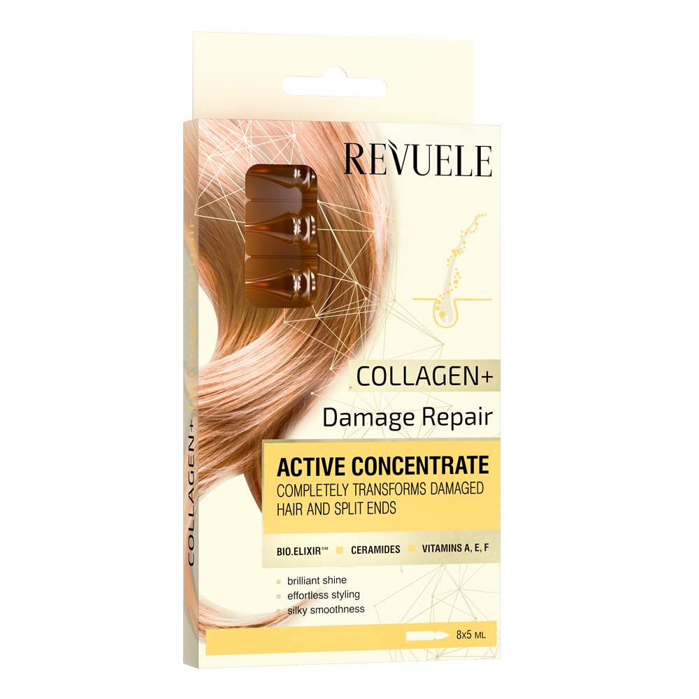 Revuele Hair Repair Collagen+ Serum Ampoules 8X5Ml