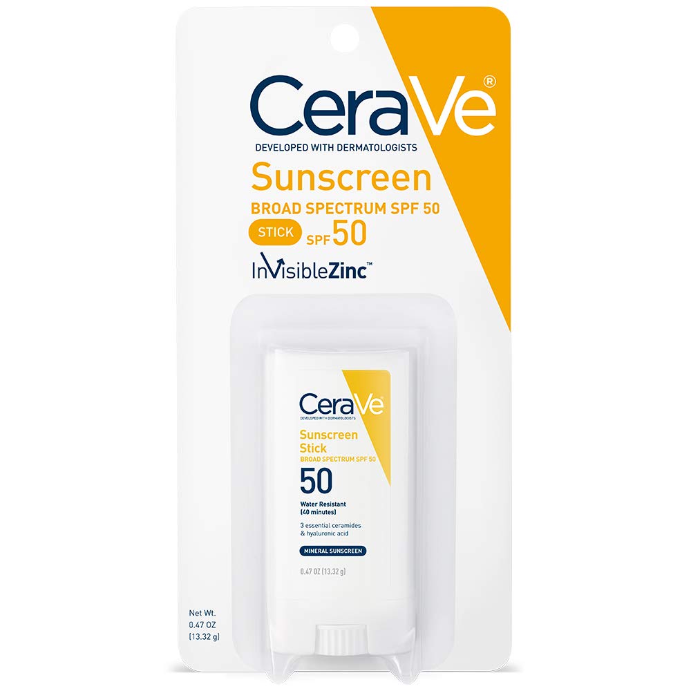 CeraVe 100% Mineral Sunscreen Stick for Face and Body - SPF 50 (13.32G)