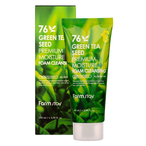 Farmstay Green Tea Seed Foam Cleansing 100Ml - Image 2