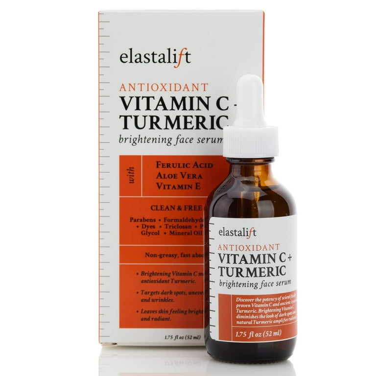 Elastalift Antioxidant Vitamin C + Turmeric Oil Brightening Face Serum 52ML - Image 3