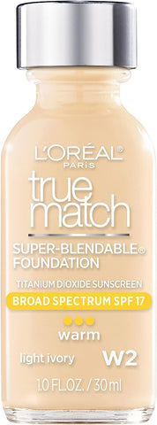 Loreal Foundation 30 ml True Match W2 Light Ivory 30Ml - Image 2