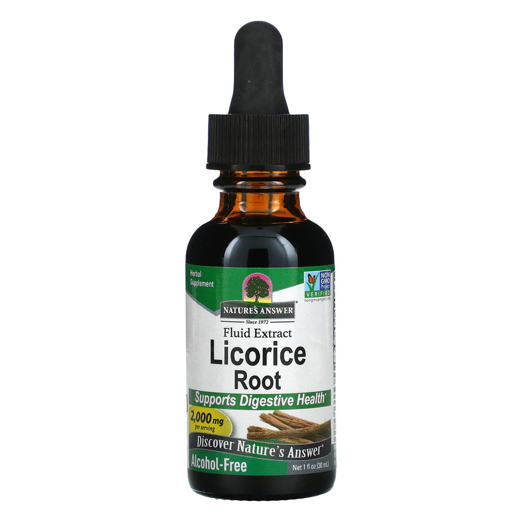 Nature's Answer Licorice Root 2000mg Fluid Extract Drops For Digestive Health, 30ml - Image 3