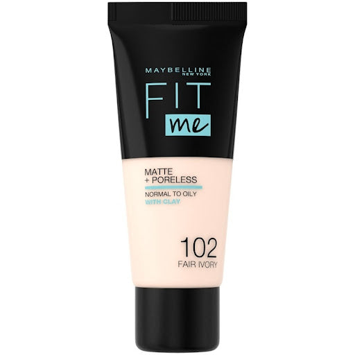 Maybelline Fit Me Matte + Poreless Liquid Foundation- 102 Fair Ivory - Image 3