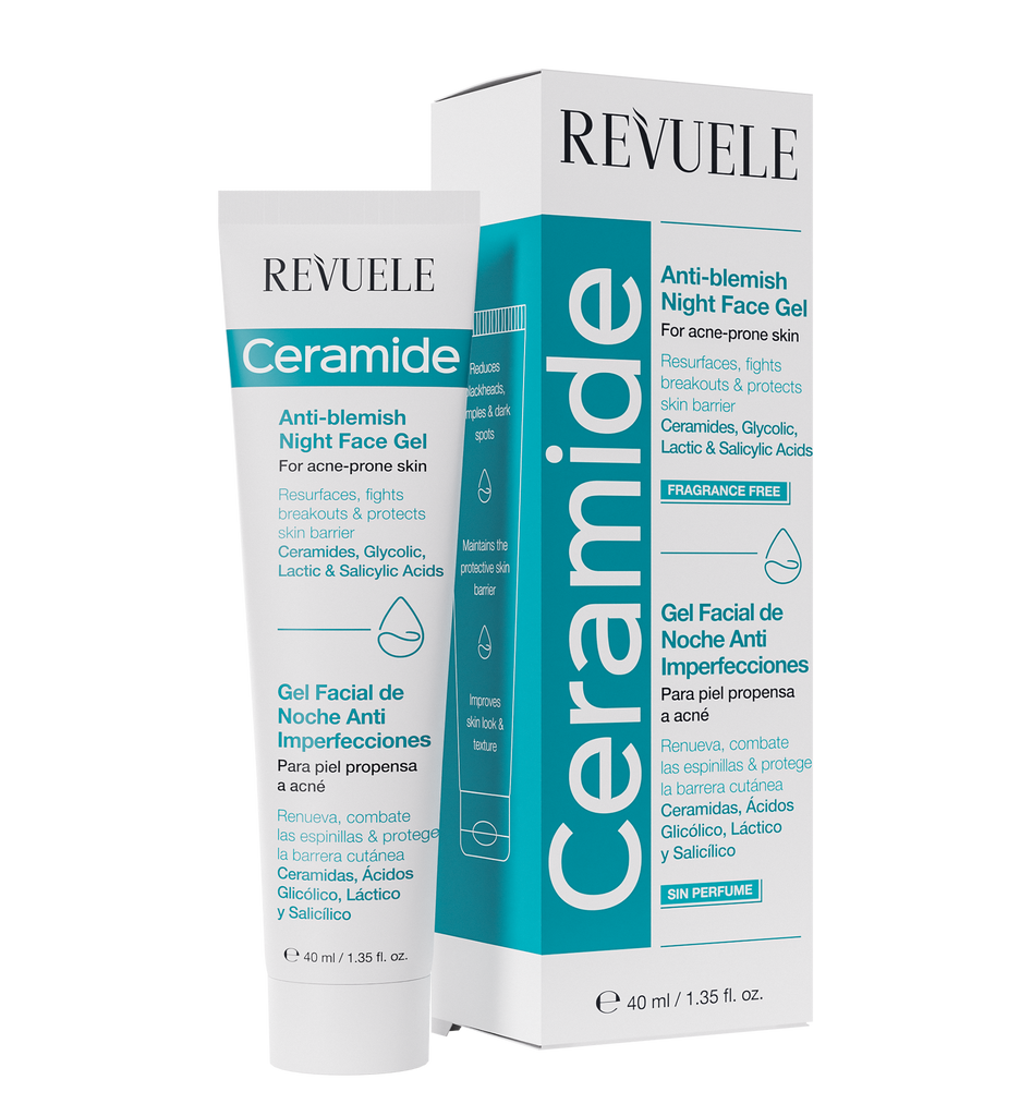 Revuele Ceramide Anti-blemish Night Face Gel, 40ml - Image 3