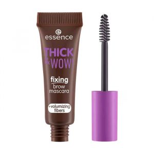 essence - Brow fixing mascara Thick & Wow! - 03: Brunette Brown