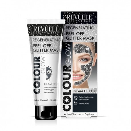 Revuele Peel Off Glitter Mask Black 80Ml