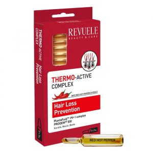 Revuele Thermo Active Hair Ampoules – Hair Loss Prevention – 8 Ampoules x 5ml