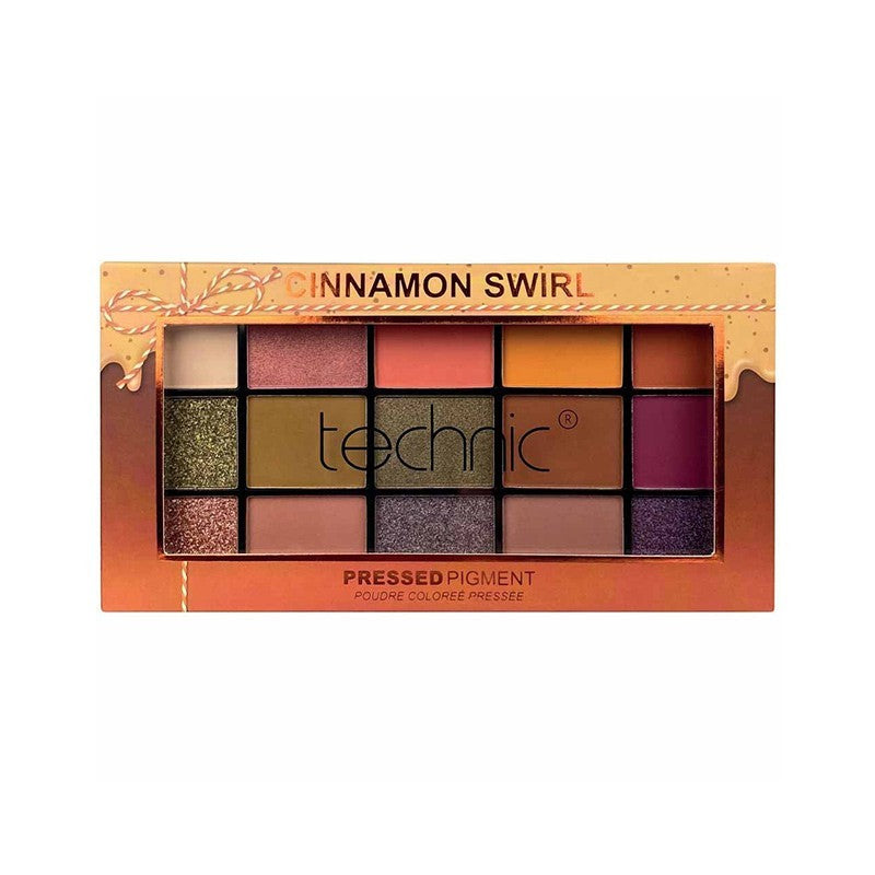 Technic Cosmetics 15 Color Eyeshadow Palette Cinnamon Swirl 30g